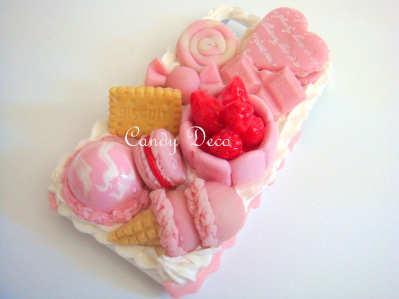 Pink Strawberry iPhone 4G/4S case
