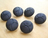 Six Vintage Navy Buttons