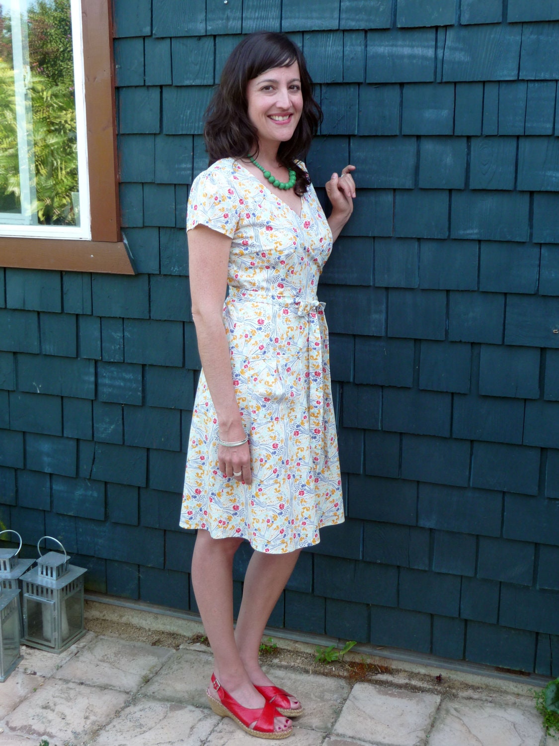 Maya Floral Wrap Dress