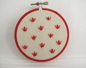 Embroidery Hoop Art - Tulips
