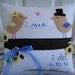 Love Bird Bride and Groom Wedding Ring Bearer Pillow