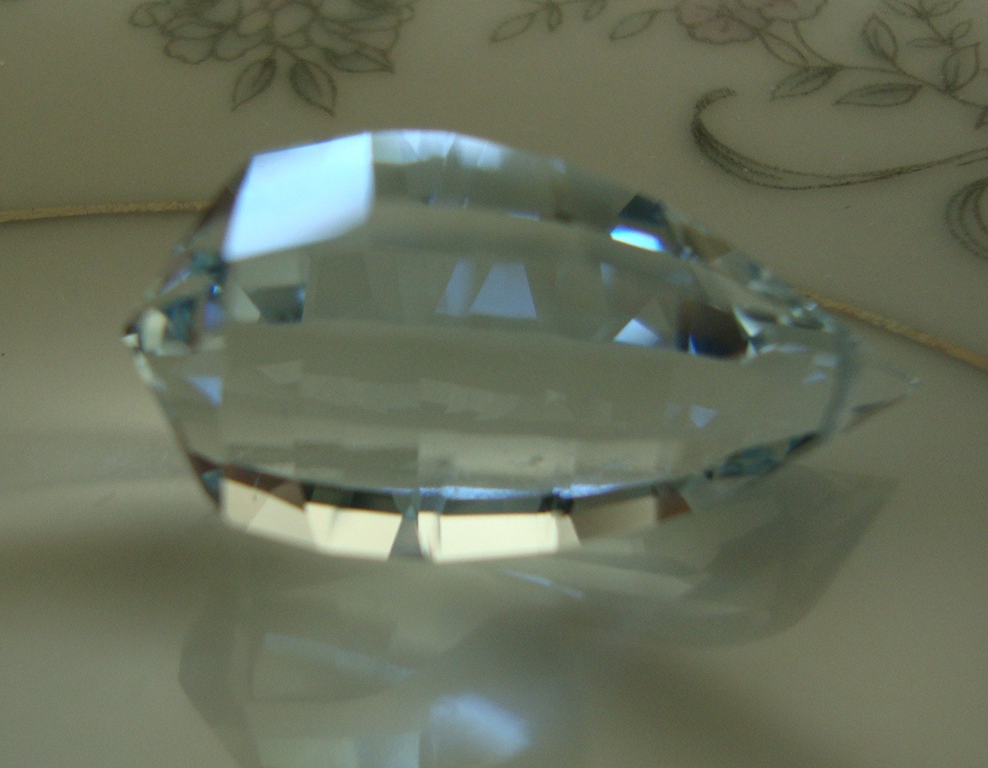 Beautiful Pale Blue African Quartz Briolettes in Fancy Step Cuts