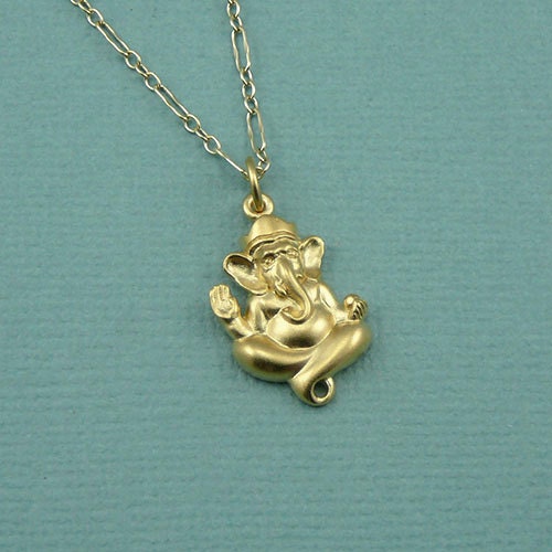 Gold Ganpati Pendants
