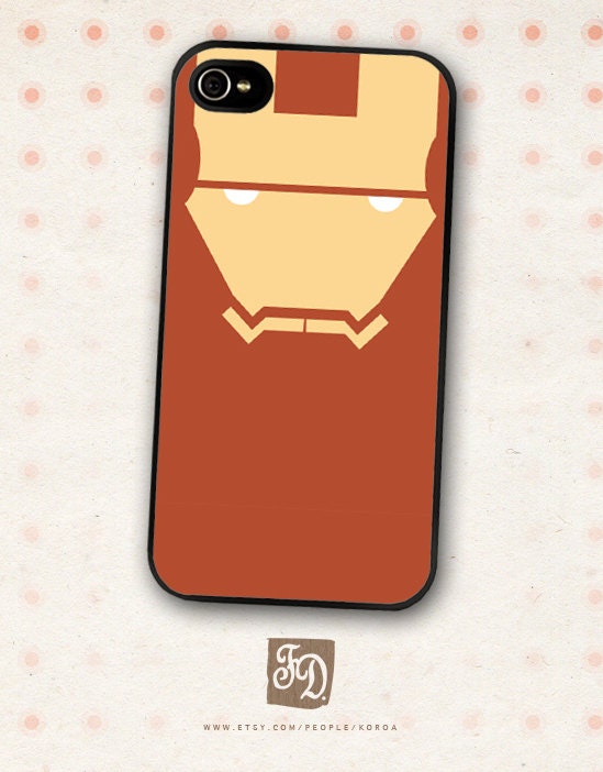 Iphone 4 / 4s hard or rubber case cute IRON MAN, The Avengers, Tony Stark