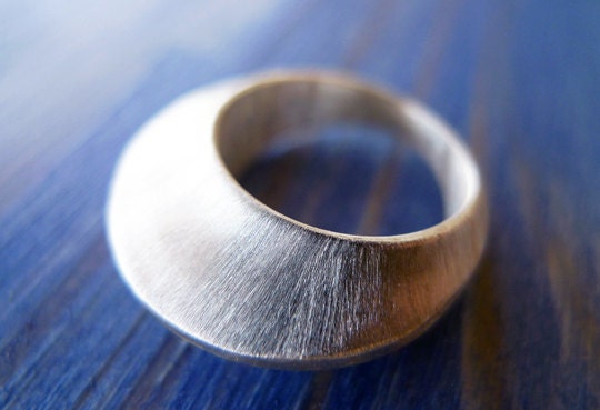 Crown. Asymmetrical  Modern Chunky Handmade Sterling Silver Ring. Unisex Men Or Women. Made To Order