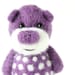 Violet polka dotted pocket bear 32