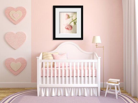 Pale Pink Flower Photograph white vintage pastel love flower nursery decor 8x10
