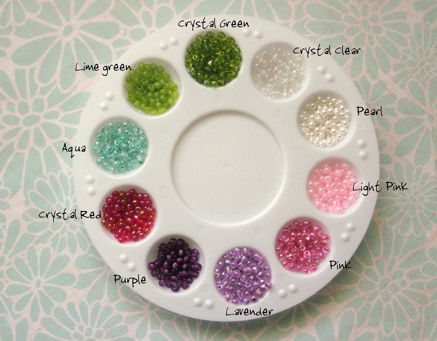 Crocheted Bead Cluster Ring for Little Girls - Custom Order Colors