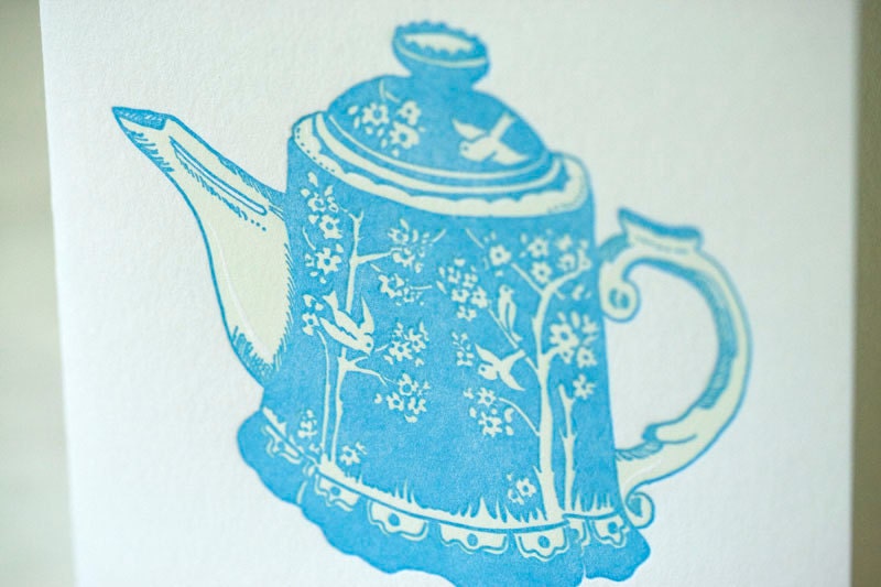 Letterpress Illustrated Series Card Pack - Tea Time