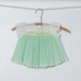 vintage 60s mint green baby dress