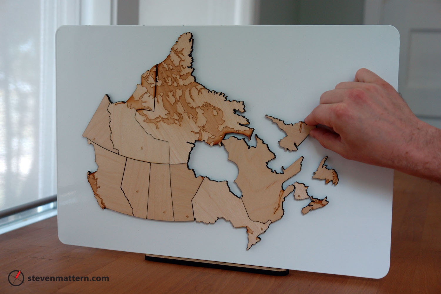 Canada Map Puzzle - Birch Plywood