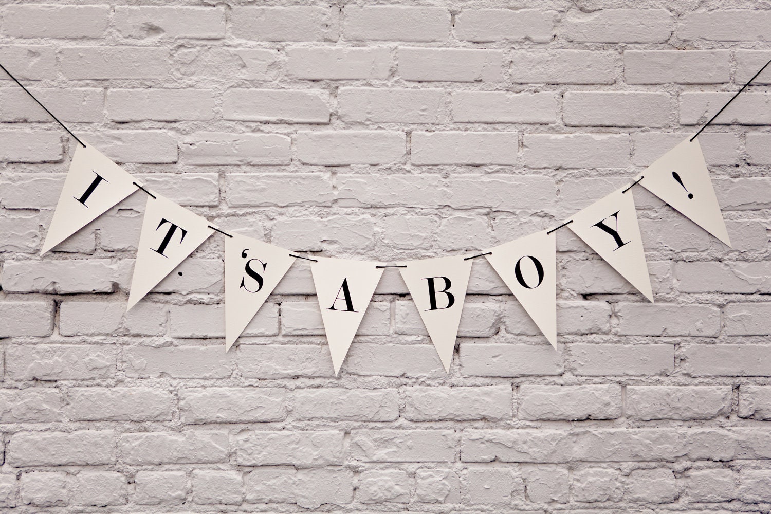 It's A Boy Banner: Triangle