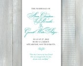 Wedding Program PDF