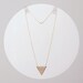 Single Grid Triangle // Gold or Silver