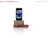 ON SALE iPhone dock iPod dock stand charger station made of wood