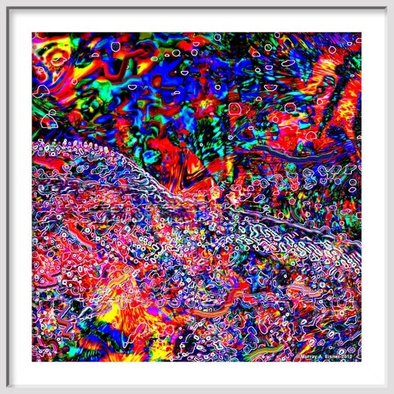 The VOYAGE Of UTTER PLEASURE - Large Abstract Expressionistic Painting Art Giclee - by Eisner - Free Shipping