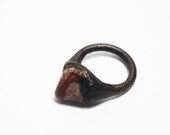 Point Ring in Camel // Mineral Gemstone Picture Jasper Copper Ring (7)