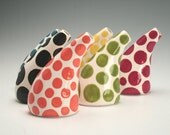 See Ya Later Tilt Vase Orange Hand Painted for Flowers