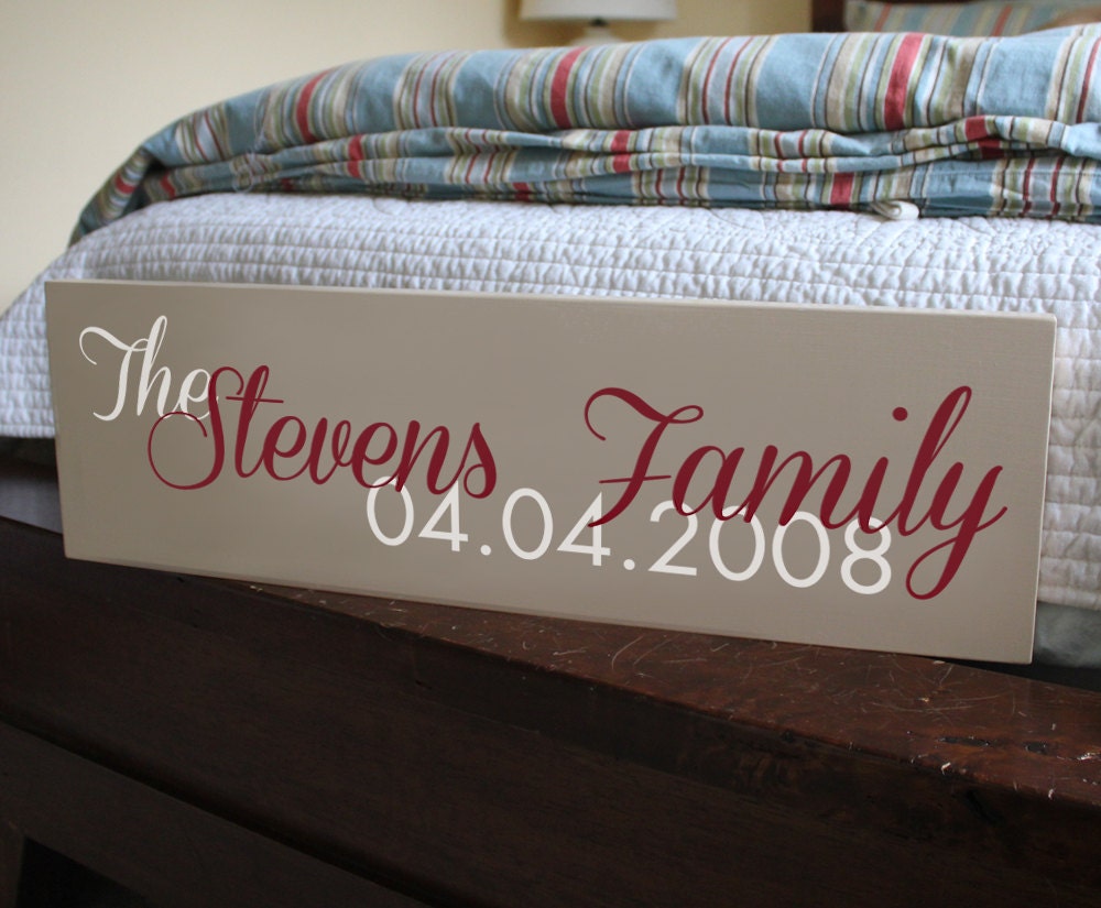 Personalized Family Name Sign Plaque Custom Wood: The Noble