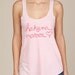 Hakuna Matata Eco Heather Racerback Tank Top in Pink