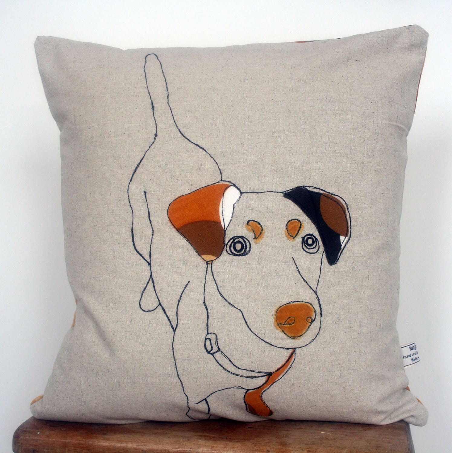 Applique Dog Cushion