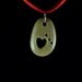 Top Drilled Beige-Brown Beach Stone Pendant - Beachy Look