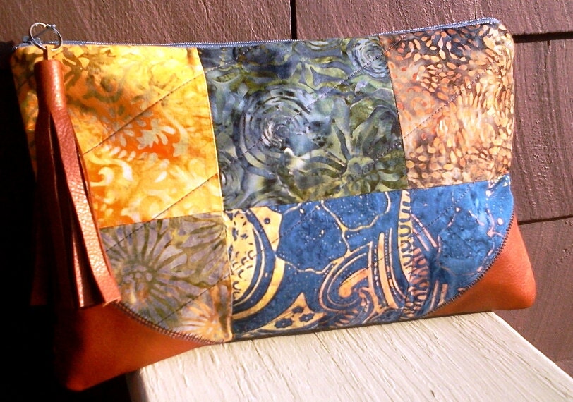Clutch Purse / Batik Fabric Purse