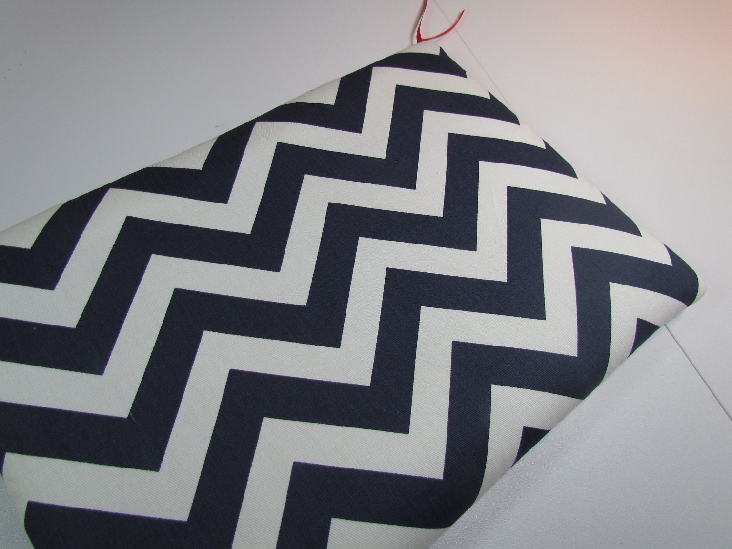 Laptop Case Sleeve 13 inch Macbook Case fits Laptops - Chevron- Navy / White
