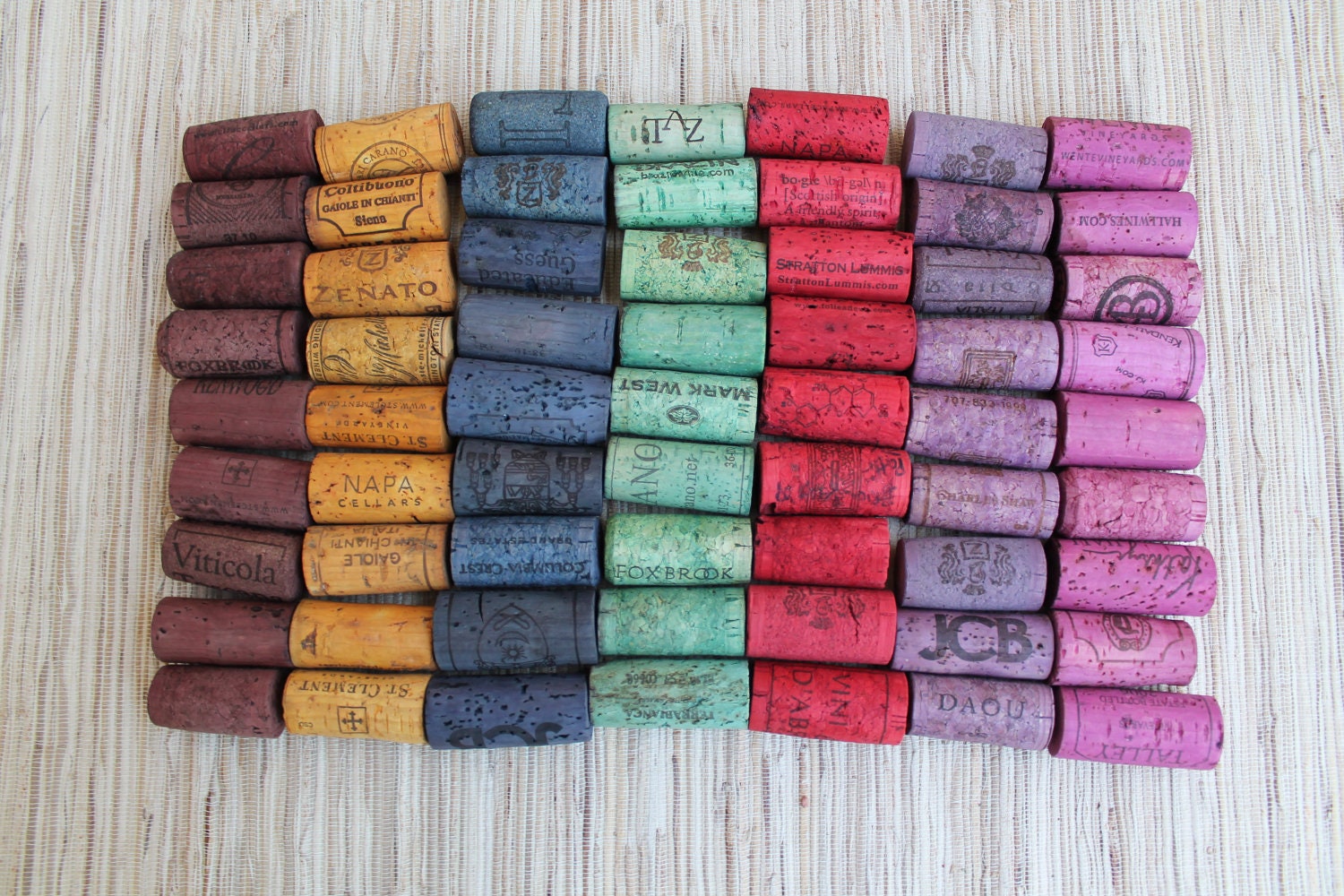 Wine Corks - Rainbow Lot - RESERVED for Kristian