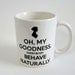Mrs. Bennet White Ceramic Mug - Inspired by Pride and Prejudice