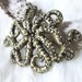 Tentacles hair clip - Octopus - Squid - Cephalopod - Steampunk gold / brass color