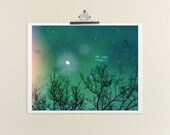 We Are Magic 16x20 / Landscape Nature Photo, LARGE Custom Wedding Poster, Valentines, Anniversary, Romantic Decor, Fantasy, Night Sky, Stars