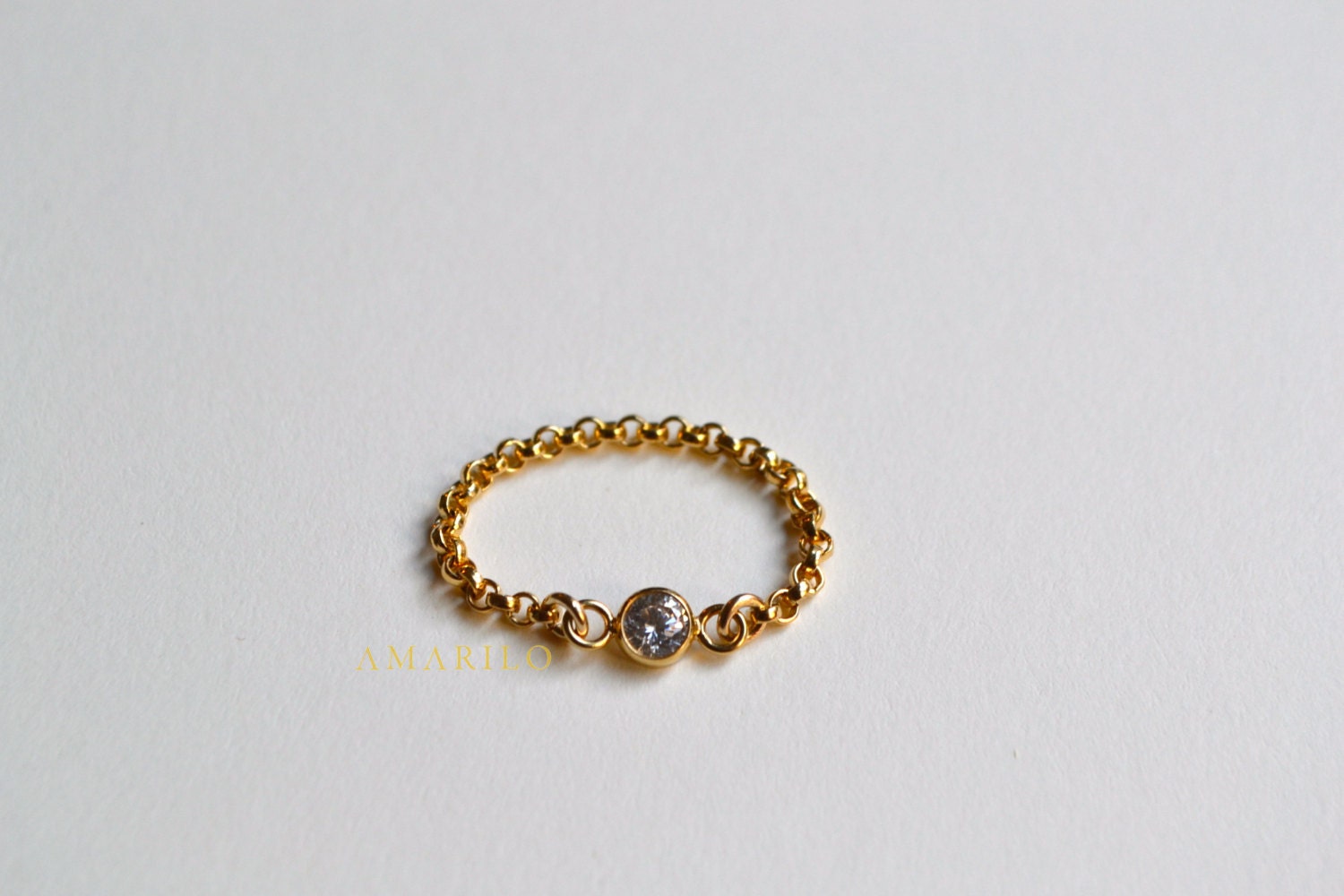 Gold Chain Ring