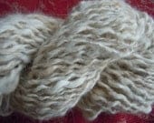 Antoinette, Fawn Angora plied with Brushed Mohair with Sparkle