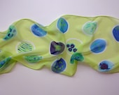 Yellow Petri Dishes Silk Scarf