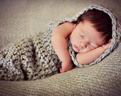 Newborn Baby Photo Prop Hooded Cocoon