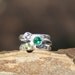 Birthstone Stacking Ring, 3 Family & Mother's Rings, two 4mm and one 5mm Gemstones, Sterling Silver, custom made