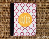 iPad2/3 folio case - REVERSE CLOVER pattern with custom monogram