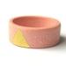Gilded Jewelry - Gold and Pink Porcelain Sunset Ring - Size 7.5 - Size P