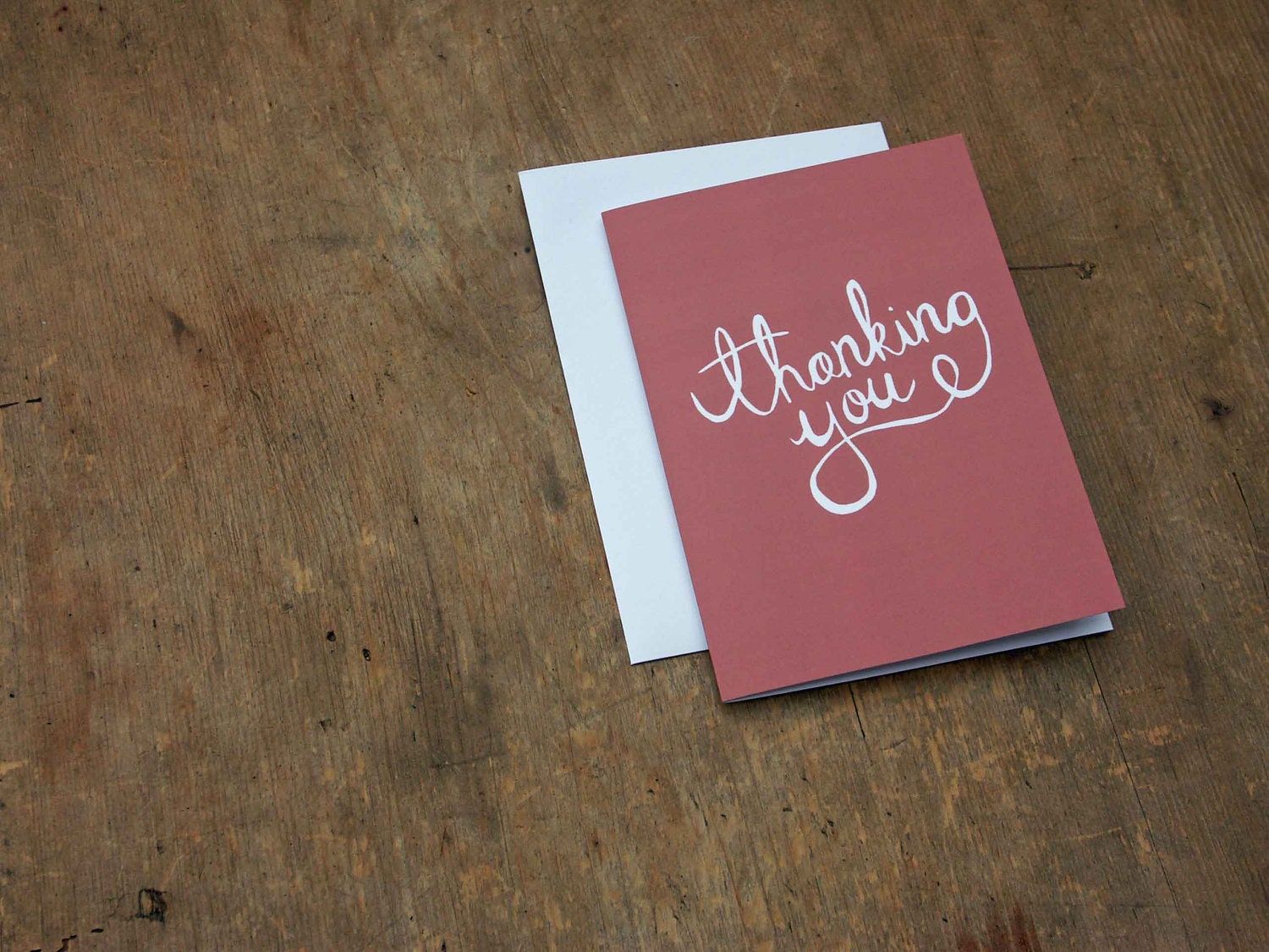 Thanking You card (pink)