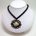 Octopus, necklace, Gothic, jewelry, goth, chainmaille, black, cameo, God of chaos, Cthulhu, geekery, geek necklace img