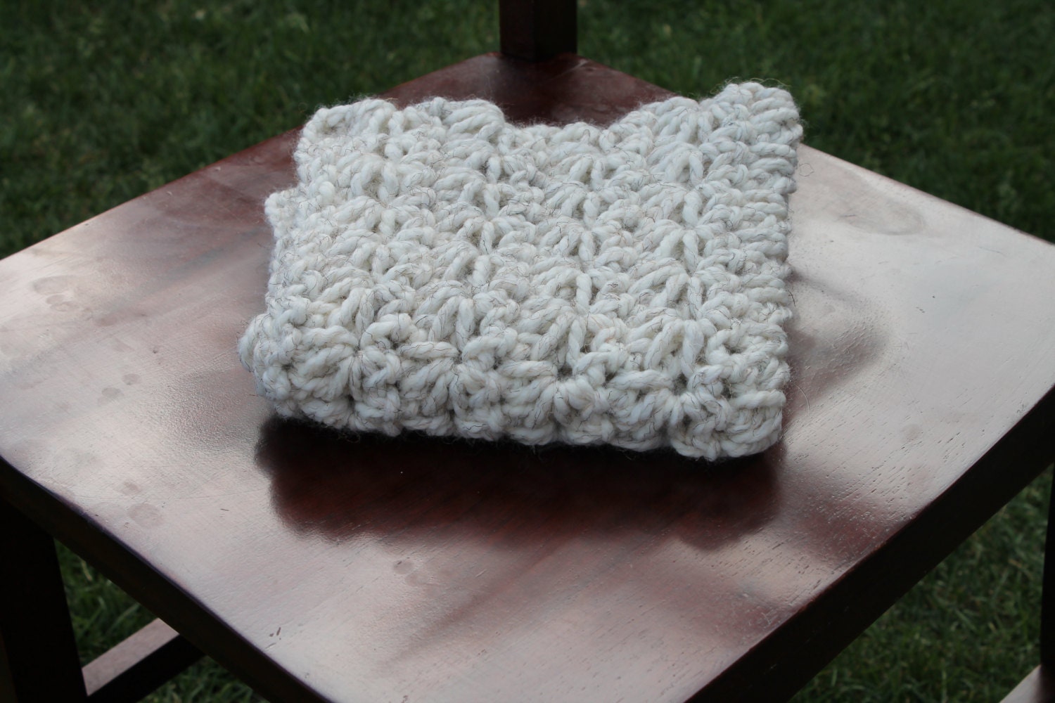 crochet mini blanket in wheat. newborn photo prop layering set basket filler