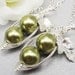 Set Of 2 Peas In A Pod Necklace 2,3 Or 4 Peas Choose Your Color Swarovski Pearls