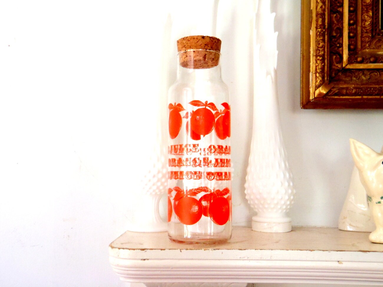 Vintage Orange Juice Bottle