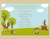 Forest Spring/Summer Baby Shower Invitation - Matching Coordinates Available Il_170x135