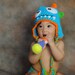 Monster Hat-crochet baby hat-crochet hat-photography prop-babies toddlers kids-bright colorful fun choose your colors
