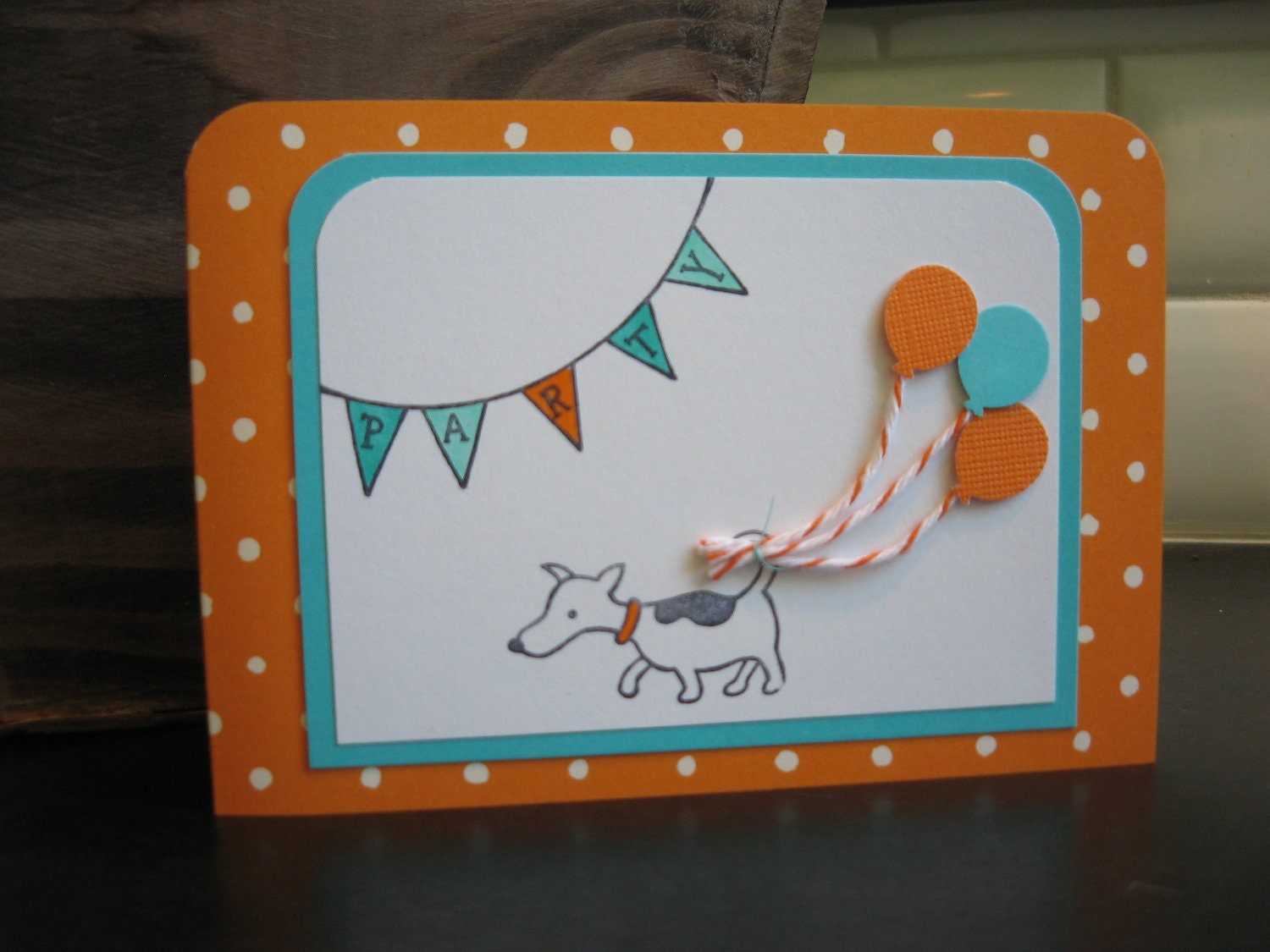 Reserved for Deidre: Dog Lover Birthday Card 4 Cards