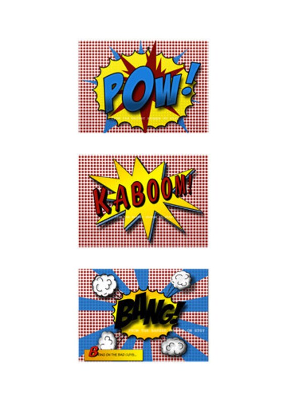 pop art kaboom