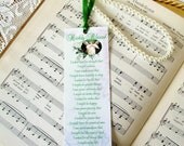 Bookmarks Religious Set of 10 Angel and Lilies Handmade Bookmarks Richly Blessed Prayer
