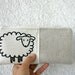 Pencil case zipper pouch Black Friday Etsy Cyber Monday Etsy natural linen, neutral, sheep, back to school